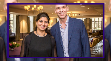 Nitasha Sharma and Lane Fenrich were recognized with 2018 Daniel I. Linzer Awards for Faculty Excellence in Diversity and Equity.