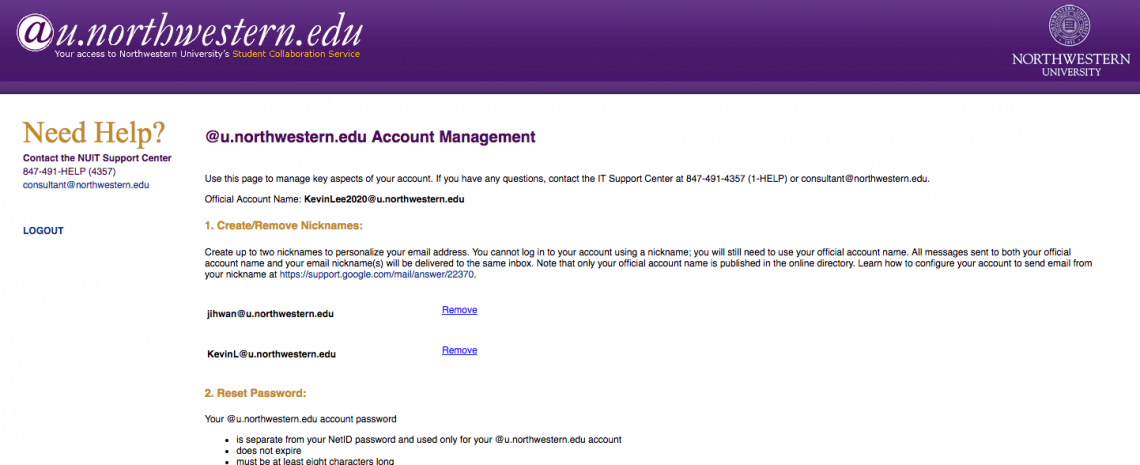 Account management