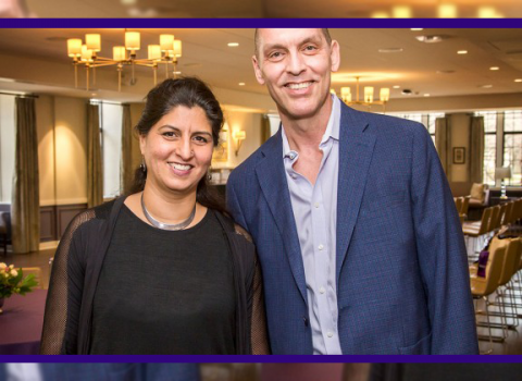 Nitasha Sharma and Lane Fenrich were recognized with 2018 Daniel I. Linzer Awards for Faculty Excellence in Diversity and Equity.